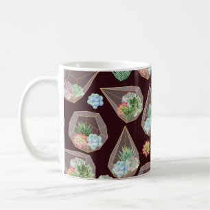 Krachtig, sappig en cactus naadloos patroon koffiemok
