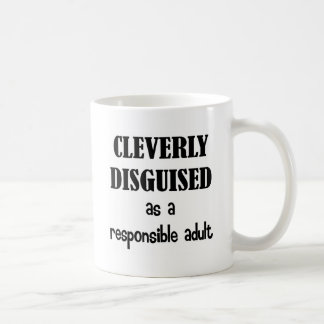 Krachtig verzwegen als verantwoordelijke volwassen koffiemok