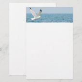 Krachtig vliegen boven zee briefpapier (Voorkant / Achterkant)
