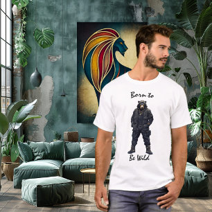 Krachtig Wilde Tactische Beer T-Shirt
