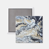 Krachtig zwart goud en witte magneet (Voorkant / Achterkant)