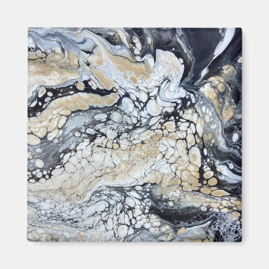 Krachtig zwart goud en witte magneet (Voorkant)