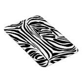 Krachtig zwart-wit zebraprintpatroon magneet (Rechterzijde)