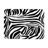 Krachtig zwart-wit zebraprintpatroon magneet (Horizontaal)