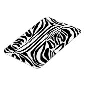 Krachtig zwart-wit zebraprintpatroon magneet (Linkerzijde)