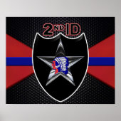 Krachtige 2e infanteriedivisie poster (Voorkant)