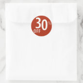 Krachtige 30% OFF SALE Sign - Sticker (Tas)