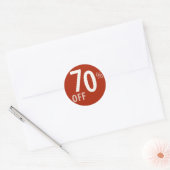 Krachtige 70% OFF SALE Sign - Sticker (Envelop)