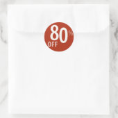 Krachtige 80% OFF SALE Sign - Sticker (Tas)