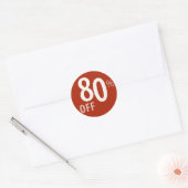Krachtige 80% OFF SALE Sign - Sticker (Envelop)