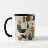 Krachtige Abstract - Gepersonaliseerd Landelijk Aa Mok (Links)