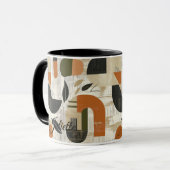 Krachtige Abstract - Gepersonaliseerd Landelijk Aa Mok (Voorkant links)