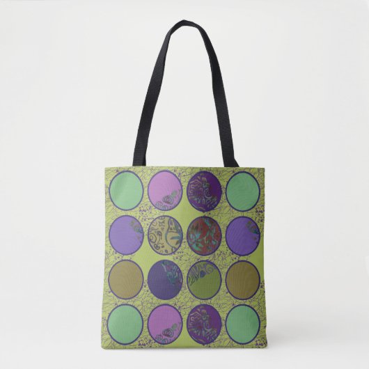 Krachtige Abstracte Cirkel  Tote Bag (Voorkant)