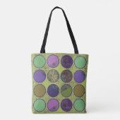 Krachtige Abstracte Cirkel  Tote Bag (Achterkant)