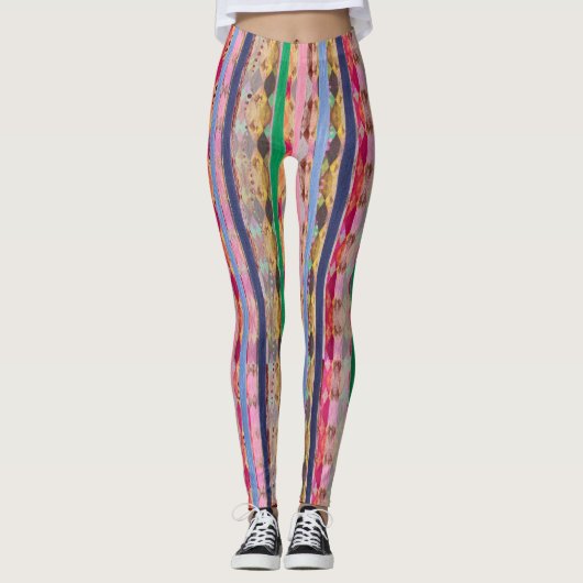 Krachtige Abstracte multi-kleurenLeggings Leggings (Voorkant)