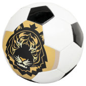 Krachtige Abstracte Tijger Illustratie Voetbal (Drie kwart)