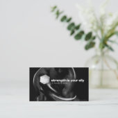 Krachtige afhandelingskaart voor training visitekaartje (Staand voorkant)