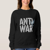 Krachtige "Anti-War" met Peace Dove T-shirt (Voorkant)