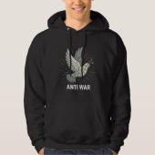 Krachtige "Anti-War" met Peace Dove T-shirt (Voorkant)