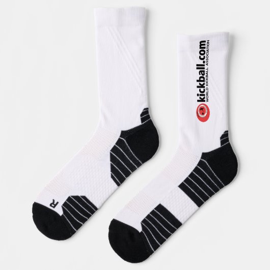 Krachtige Atletische Crew Sock met Logo Sokken (Links)