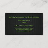 Krachtige Auto Detailing Visitekaartje (Achterkant)