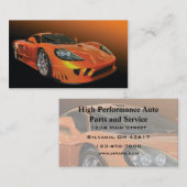 Krachtige automatische verkoop en service visitekaartje (Voorkant / Achterkant)