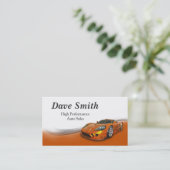 Krachtige autoverkoop en -service visitekaartje (Staand voorkant)