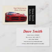 Krachtige autowrak visitekaartje (Voorkant / Achterkant)