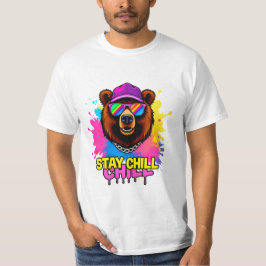 Krachtige Beer Illustratie met Inspirerende Slogan T-shirt