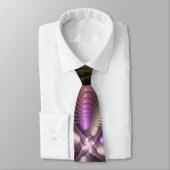 Krachtige beweging kleurrijke Abstracte fractale k Stropdas (Gebonden)