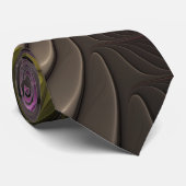 Krachtige beweging kleurrijke Abstracte fractale k Stropdas (Opgerold)