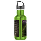 Krachtige beweging kleurrijke Abstracte fractale k Waterfles (Achterkant)