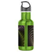 Krachtige beweging kleurrijke Abstracte fractale k Waterfles (Achterkant)