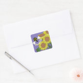 Krachtige Bij Sticker (Envelop)