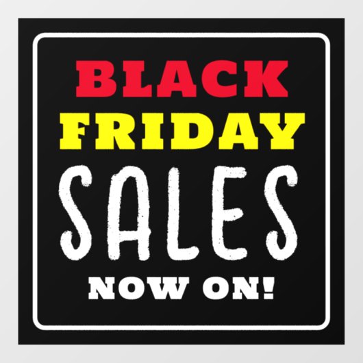 Krachtige Black Friday-uitverkopen Raamsticker (Vel)