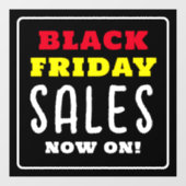 Krachtige Black Friday-verkopen Raamsticker (Vel)