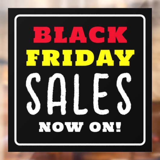 Krachtige Black Friday-verkopen Raamsticker (Vel 2)