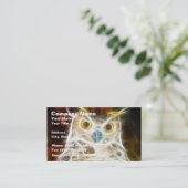 Krachtige blik visitekaartje (Staand voorkant)