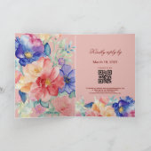 Krachtige Bloemige Blush Koraal Roze Geplooide Tro (Binnen)