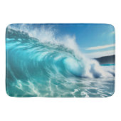Krachtige Blue Ocean Wave Badmat (Voorkant)