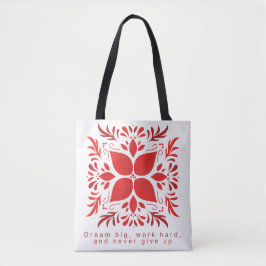 Krachtige botanische quote jumbo tas