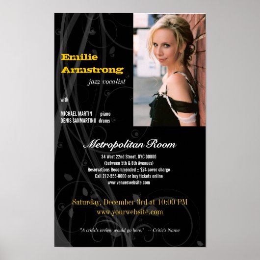 Krachtige cabaretten afdrukken poster (Voorkant)