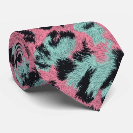 Krachtige cadeaus voor vader Tijgerprint Stropdas (Opgerold)