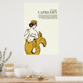 "Krachtige capricorn" Cute & Cool Zodiac Art Poster (Keuken)
