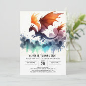 Krachtige Draken Verjaardag Digitaal Kaart (Staand voorkant)