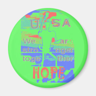 Krachtige ECO USA Hillary Hope We zijn een sterker Magneet