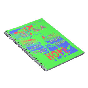 Krachtige ECO USA Hillary Hope We zijn een sterker Notitieboek