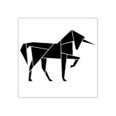 Krachtige Eenhoorn Modern Abstract Art Deco Paard Rubberstempel (Afrduk)