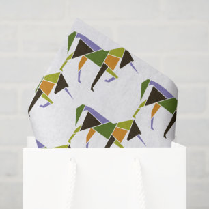 Krachtige Eenhoorn Modern Abstract Paardendier Tissuepapier