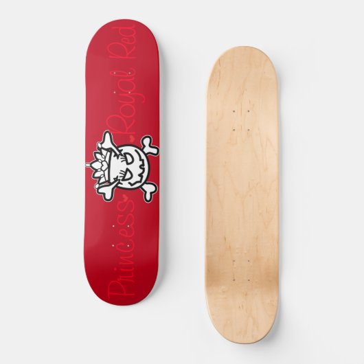 Krachtige eieren op Royal Red Persoonlijk Skateboard (Voorkant)